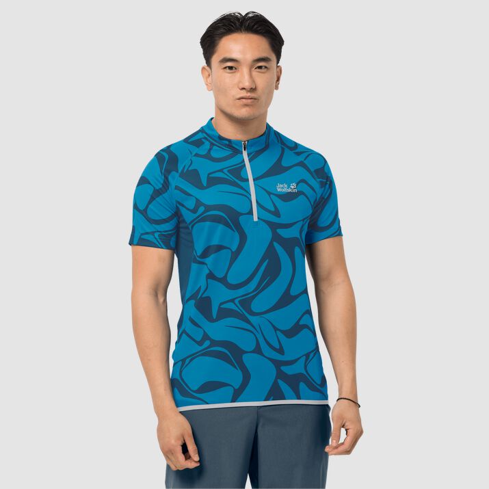 Jack Wolfskin Mens Gradient T-shirt Blue 182937EKM